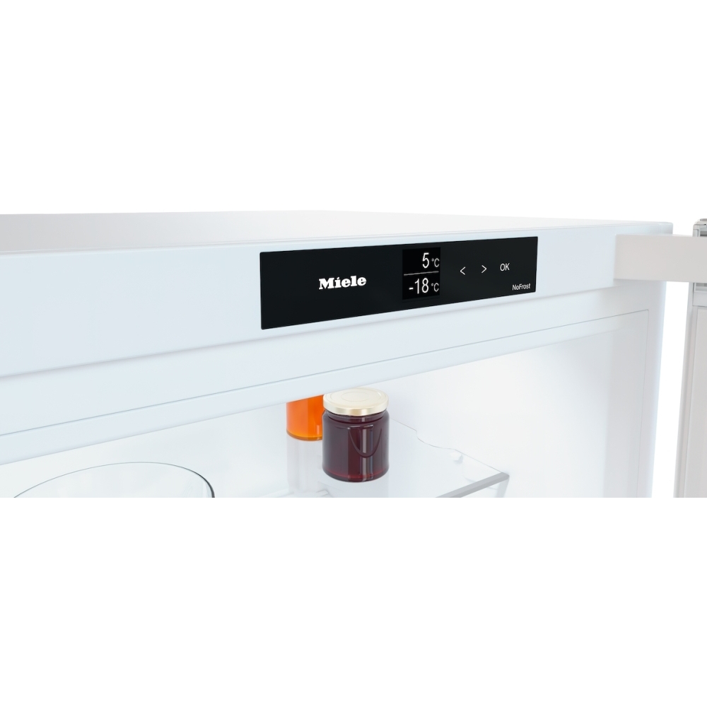 Miele KFN4395CD WH No Frost Fridge Freezer, 70/30, White, C Rated