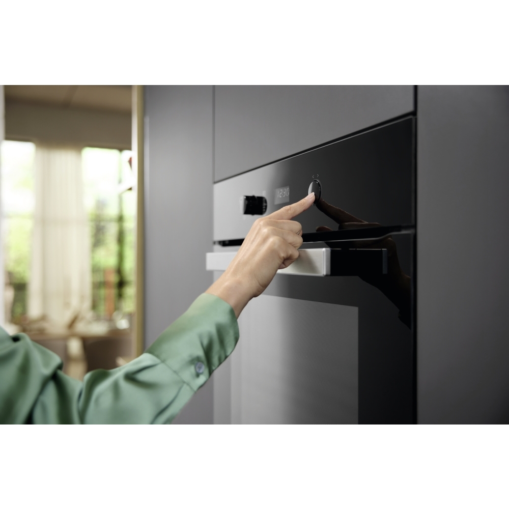 Miele H2455B Built-In Electric Single Oven, Stainless Steel, A+ Rated ...