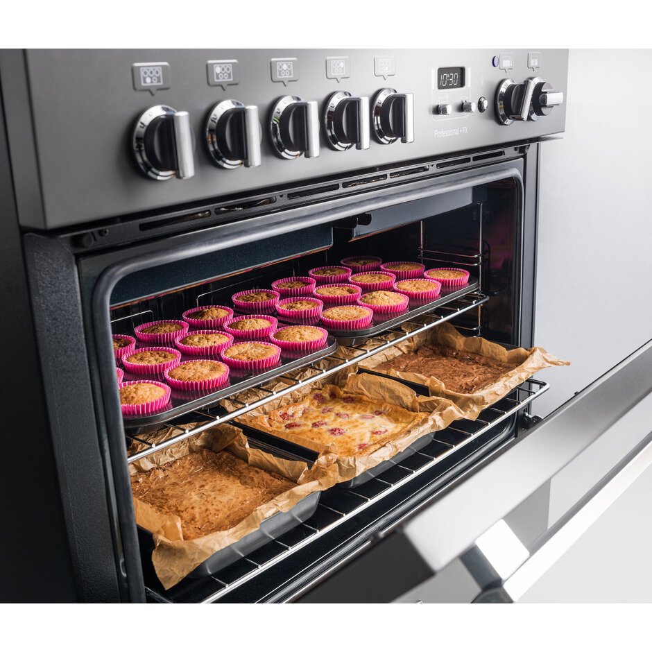 Rangemaster PROP90FXEISL/C 90cm Induction Range Cooker Professional Plus FX Slate / Chrome, A Rated