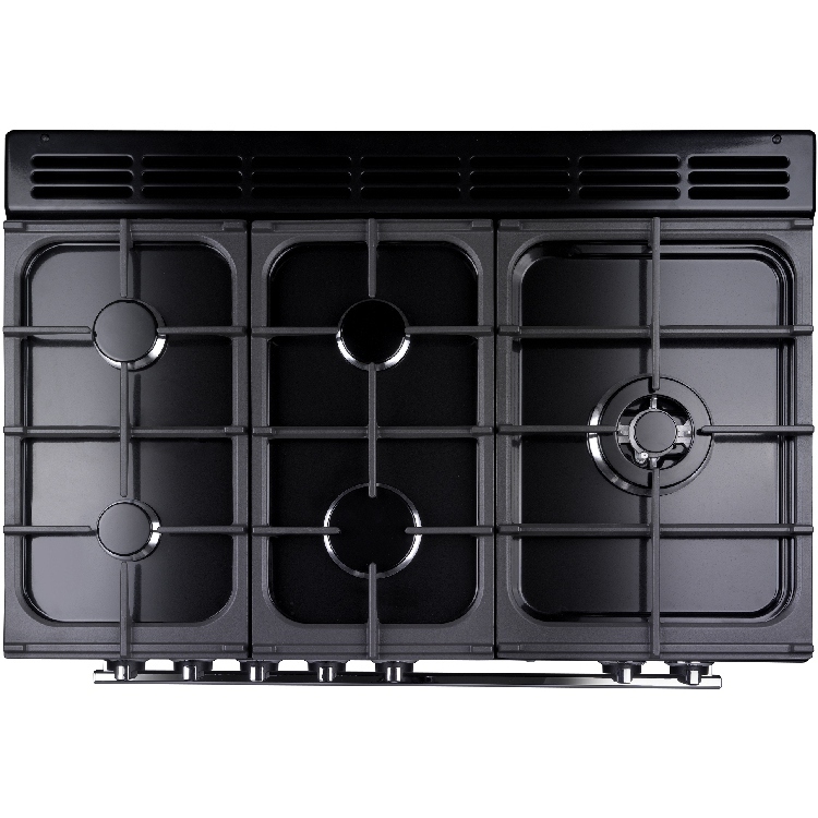 Rangemaster PROP90FXPDFFSL/C 90cm Dual Fuel Range Cooker Professional Plus FXP Slate / Chrome, A Rated