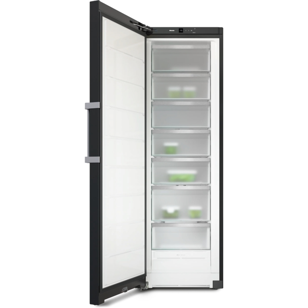 Miele FNS4782D BST BlackSteel No Frost Tall Freezer, D Rated