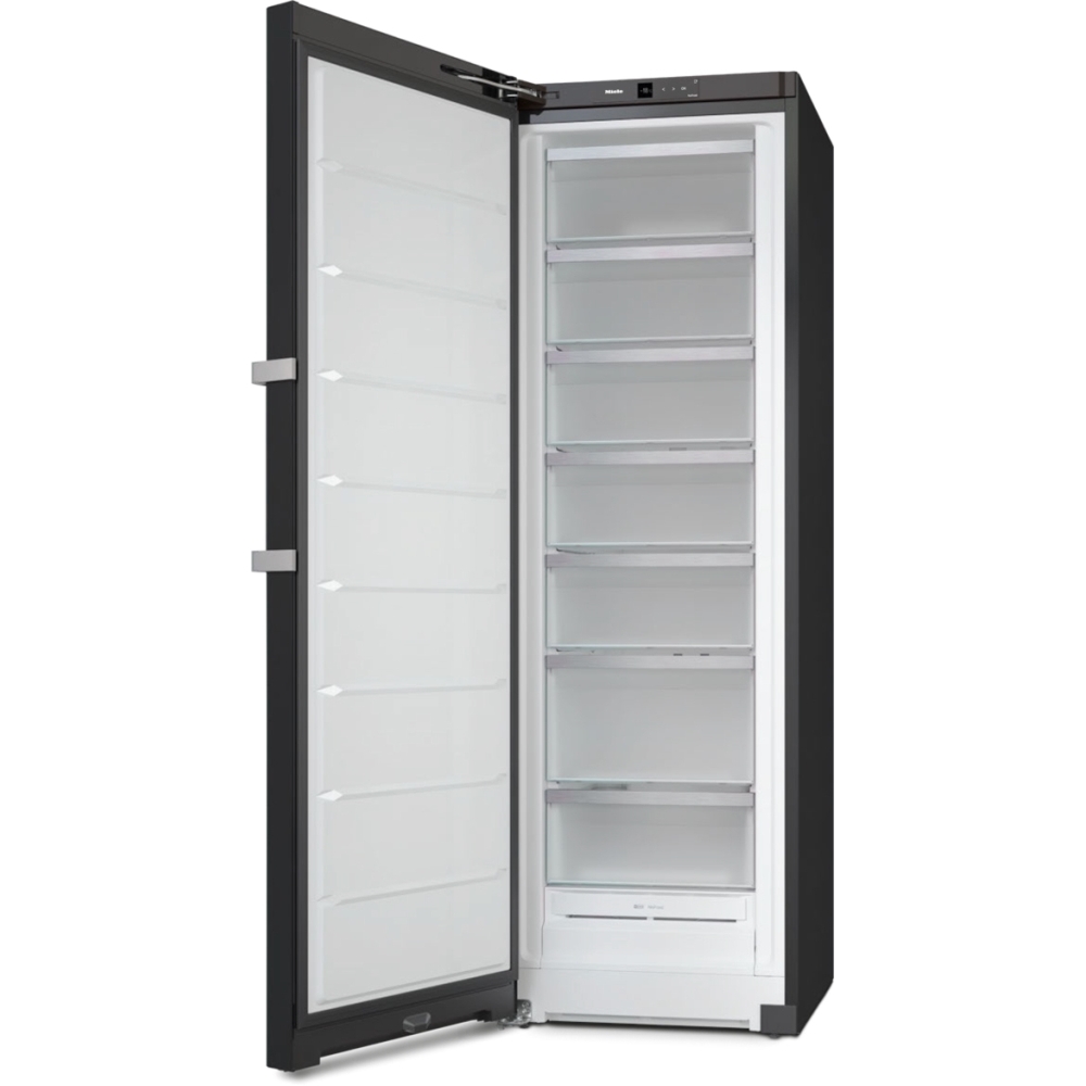 Miele FNS4782D BST BlackSteel No Frost Tall Freezer, D Rated