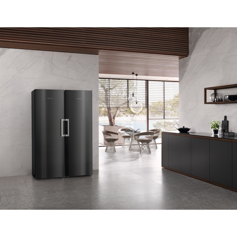 Miele KS4783DD BST BlackSteel Tall Larder Fridge, D Rated
