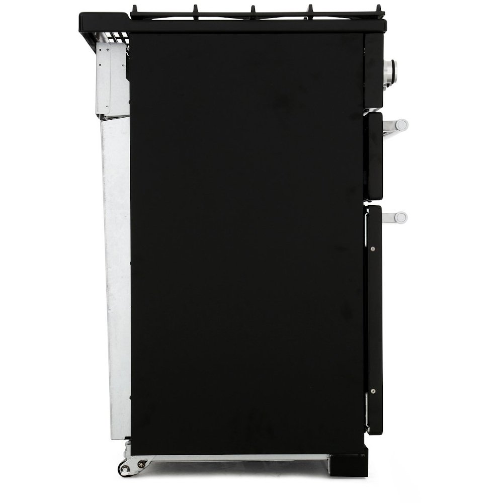 Rangemaster NEX90DFFCB/C 90cm Dual Fuel Range Cooker Nexus Charcoal Black / Chrome, A Rated