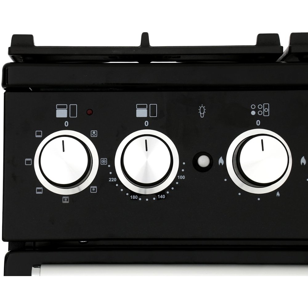 Rangemaster NEX90DFFCB/C 90cm Dual Fuel Range Cooker Nexus Charcoal Black / Chrome, A Rated