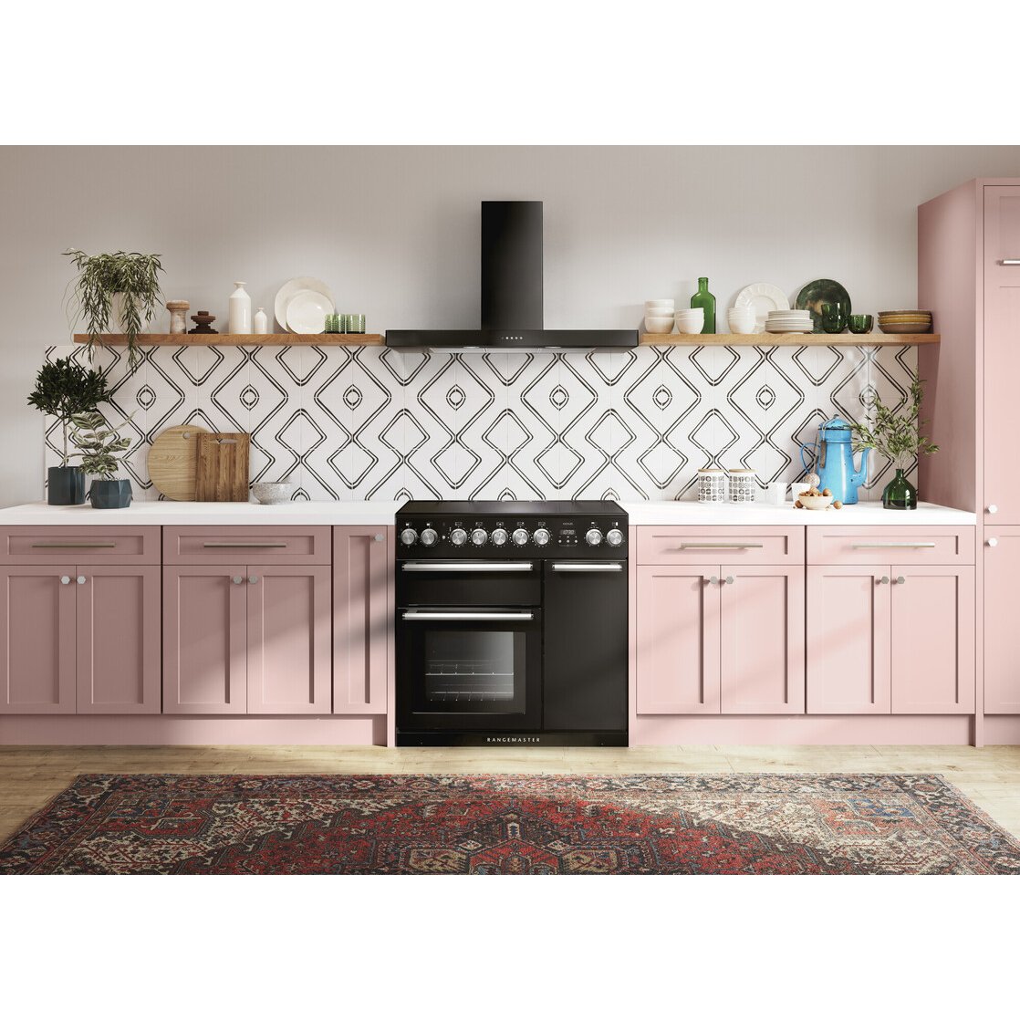 Rangemaster NEX90EICB/C 90cm Induction Range Cooker Nexus Charcoal Black / Chrome, A Rated