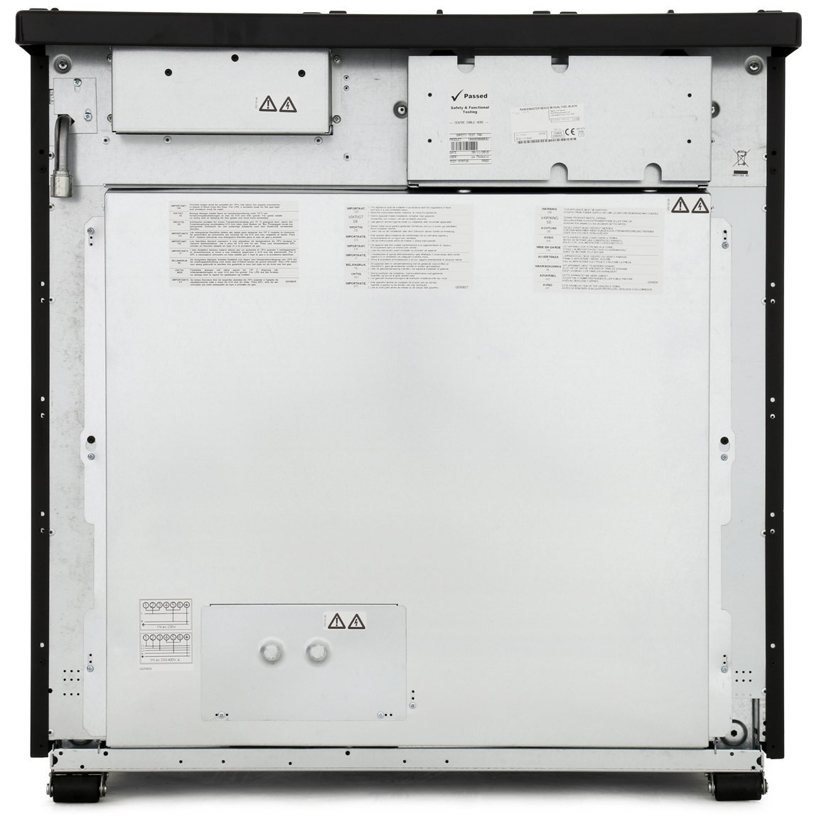 Rangemaster NEX90EICB/C 90cm Induction Range Cooker Nexus Charcoal Black / Chrome, A Rated