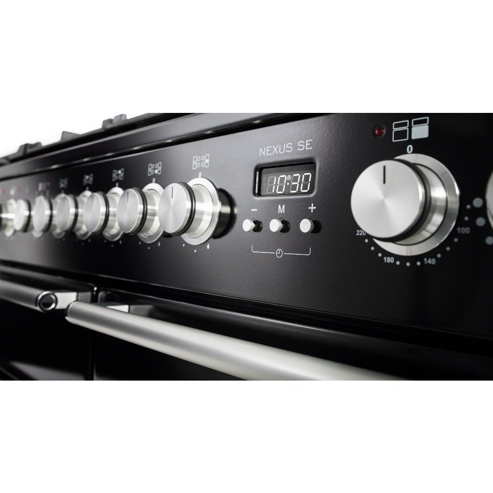 Rangemaster NEXSE110EICB/C 110cm Induction Range Cooker Nexus SE Charcoal Black / Chrome, A Rated