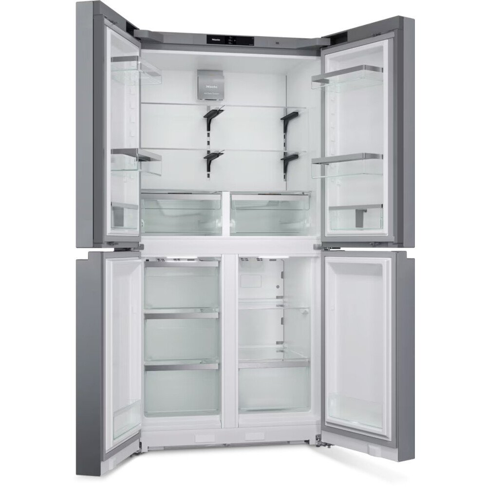 Miele KFFD 6741 EDT/CS American Fridge Freezer, Stainless Steel, D Rated,  Non-Plumbed
