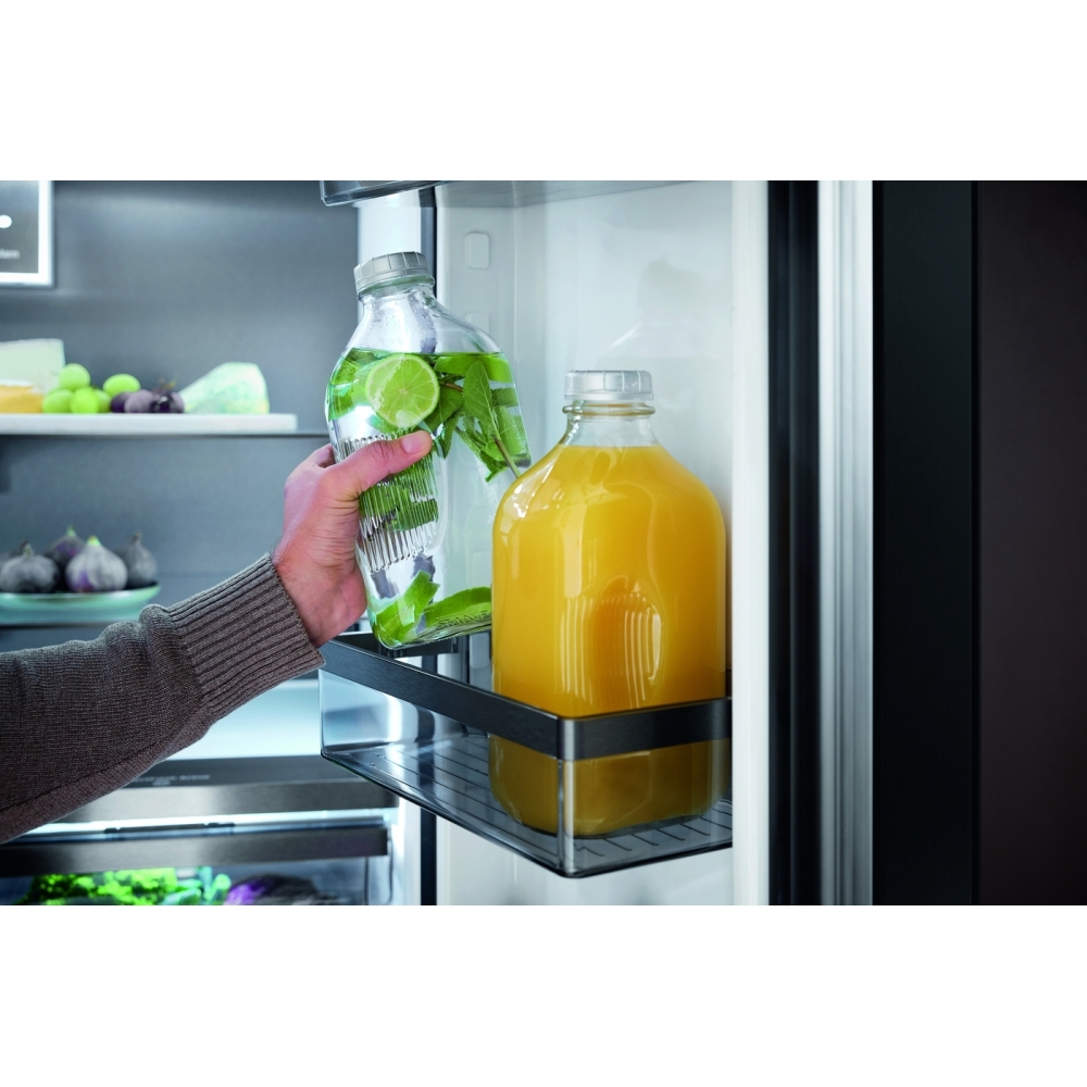 Miele KFFD 6765 EDT/CS CleanSte American Fridge Freezer, Stainless Steel, D Rated,  Plumbed