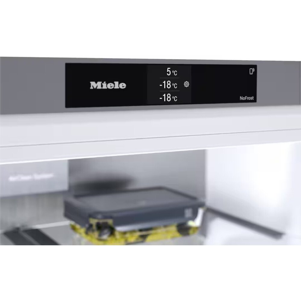 Miele KFFD 6765 EDT/CS CleanSte American Fridge Freezer, Stainless Steel, D Rated,  Plumbed
