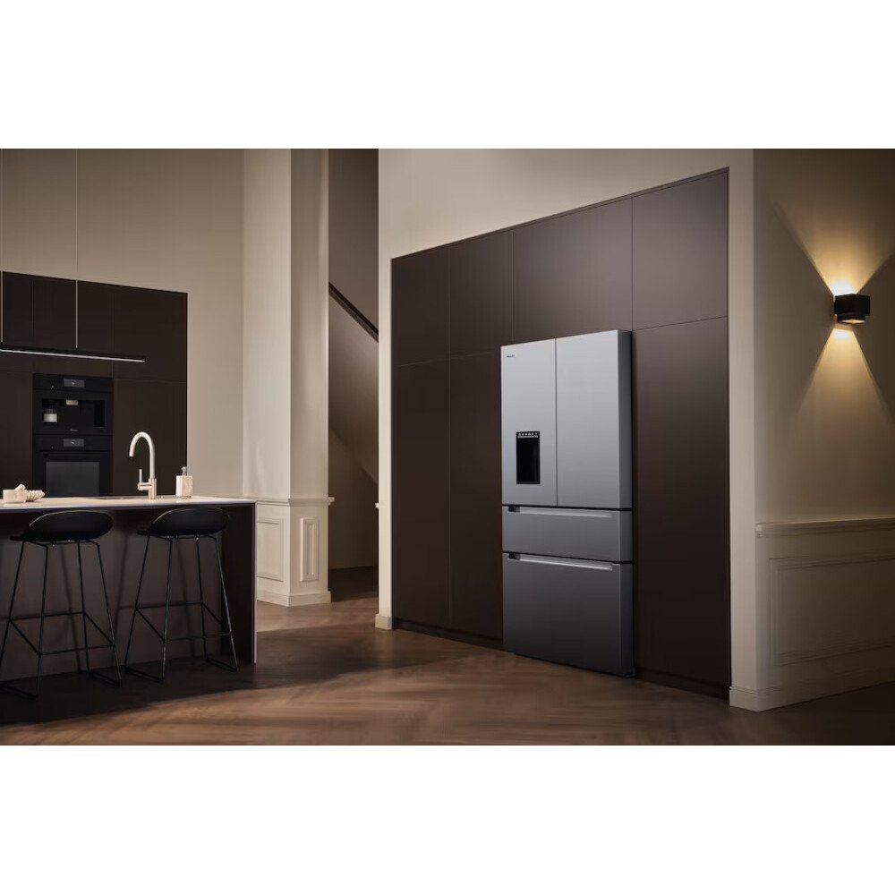 Miele KFFD 6765 EDT/CS CleanSte American Fridge Freezer, Stainless Steel, D Rated,  Plumbed