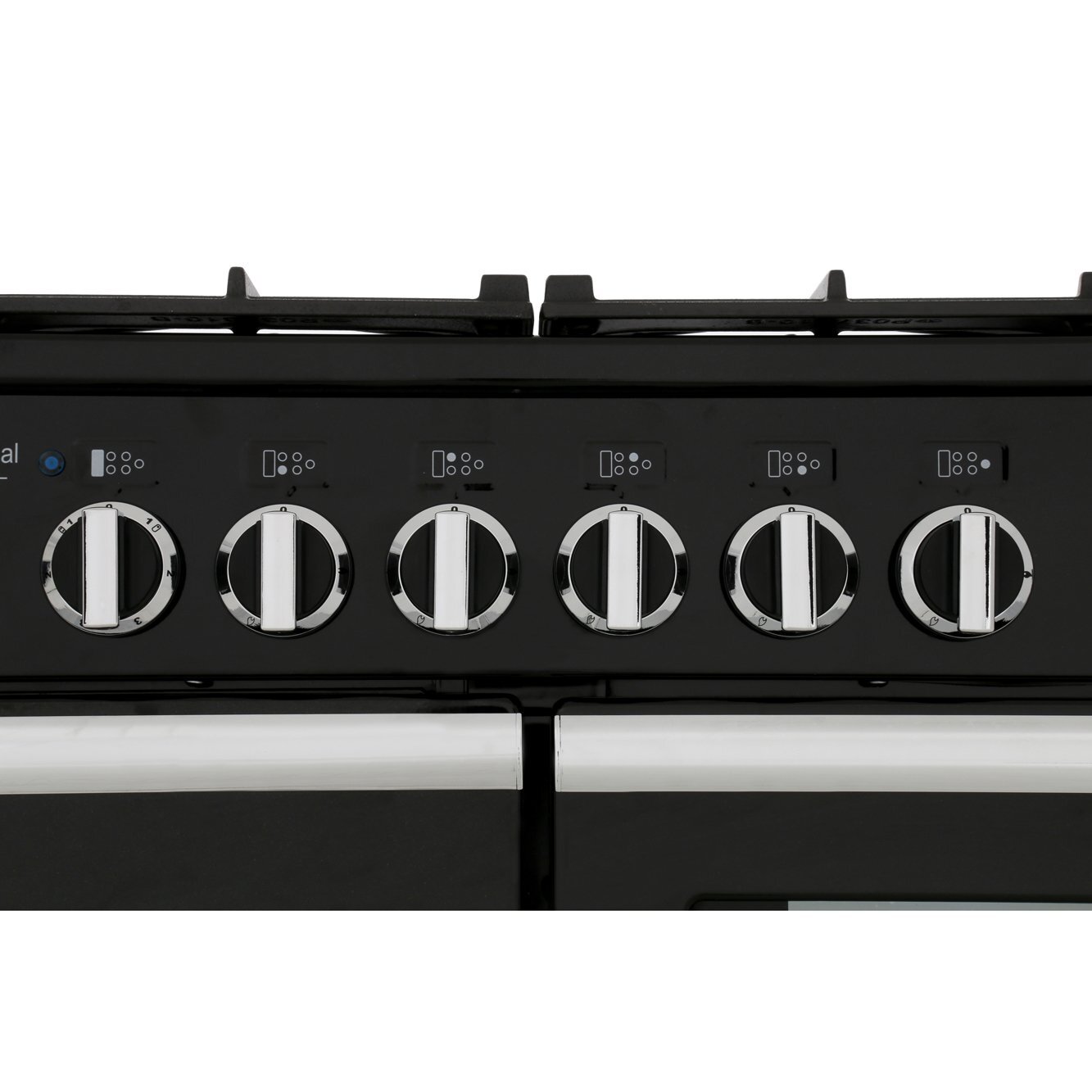 Rangemaster PDL110DFFCB/C 110cm Dual Fuel Range Cooker Professional Deluxe Charcoal Black / Chrome, A Rated