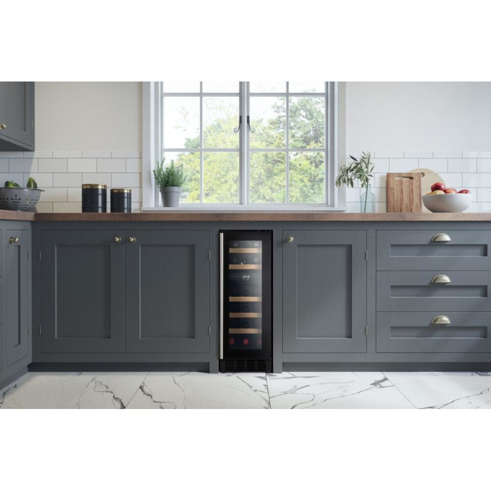 Rangemaster RWC3018 Black Wine Cooler, F Rated