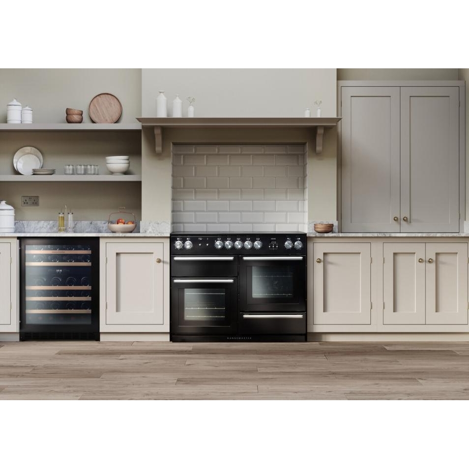 Rangemaster RDZ6046 Black Wine Cooler, G Rated