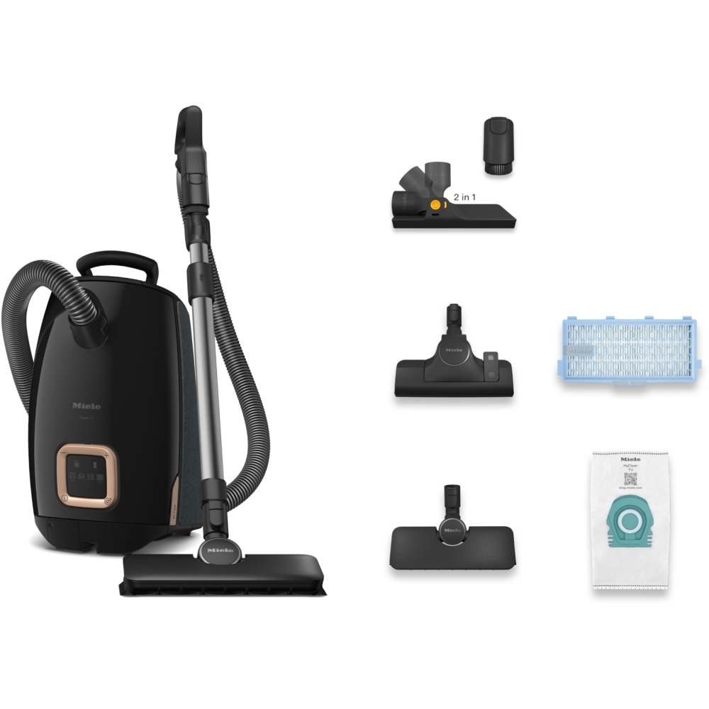 Miele Guard L1 AllFloor Cylinder Vacuum Cleaner, Obsidian Black
