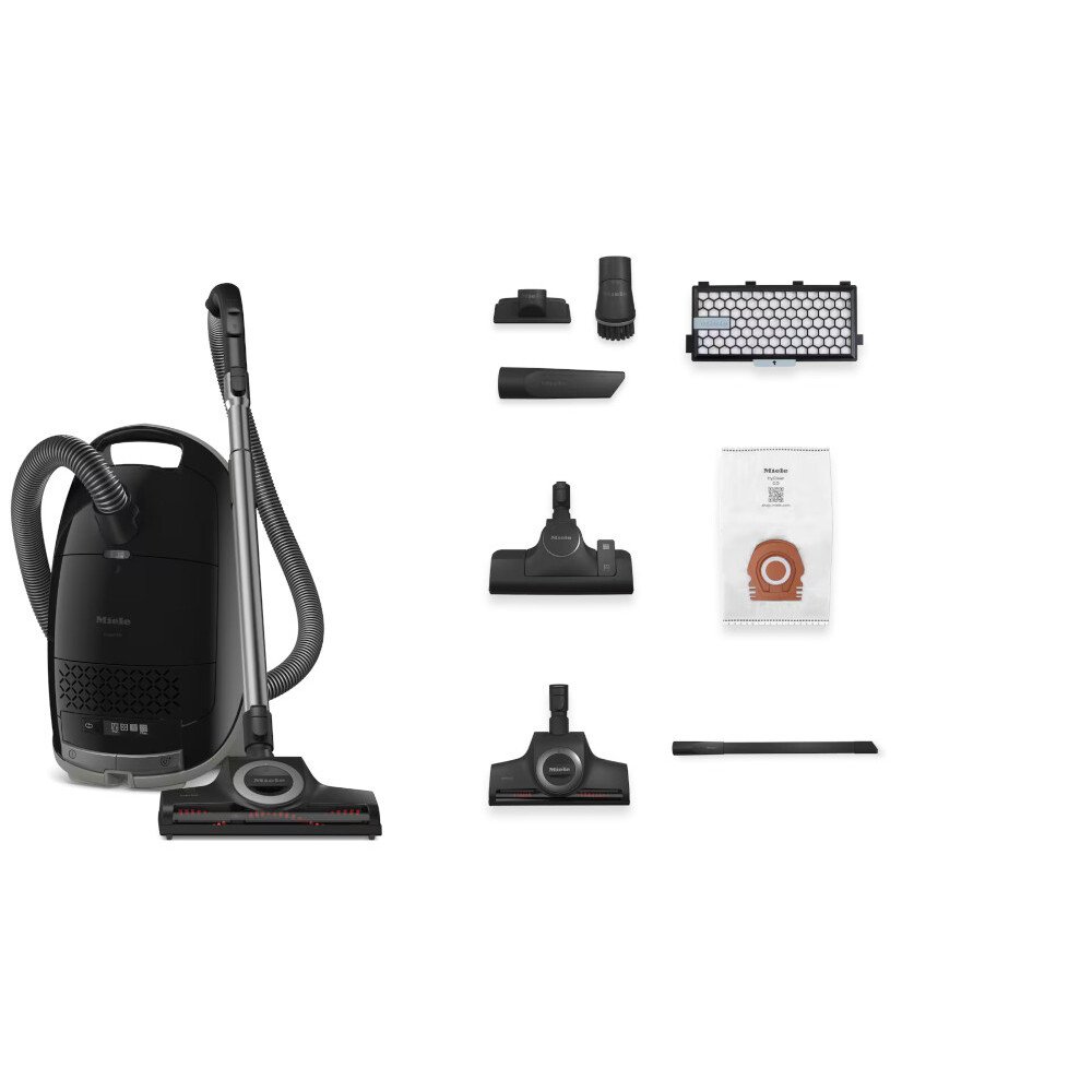Miele Guard M1 Cat & Dog Flex Cylinder Vacuum Cleaner, Obsidian Black