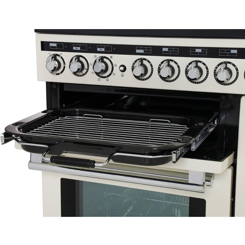 Rangemaster EDL90EICB/C 90cm Induction Range Cooker Encore Deluxe Charcoal Black / Chrome, A Rated