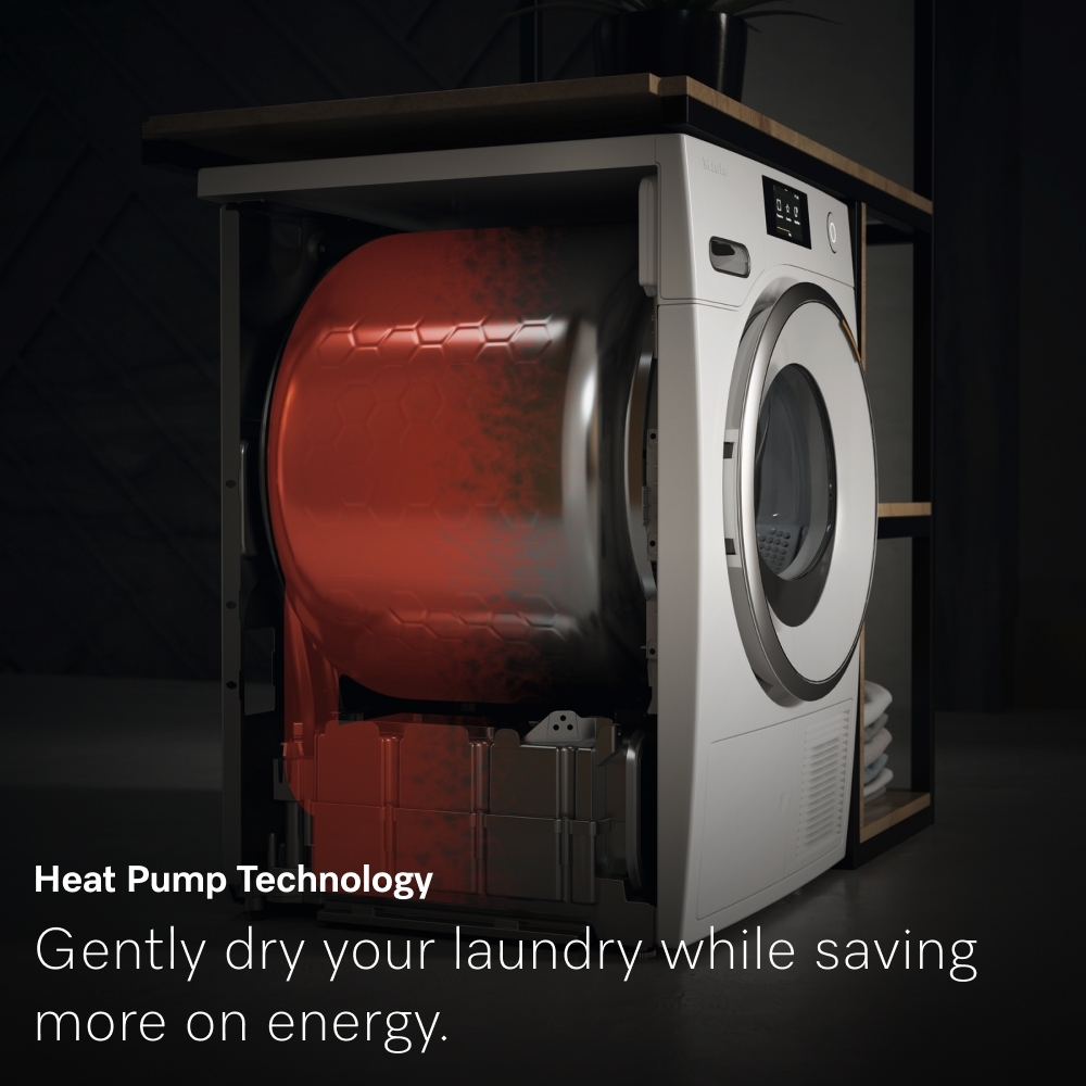 Miele TSA523 WP Lotus White - W Heat Pump Tumble Dryer, 8kg, A+++ Rated