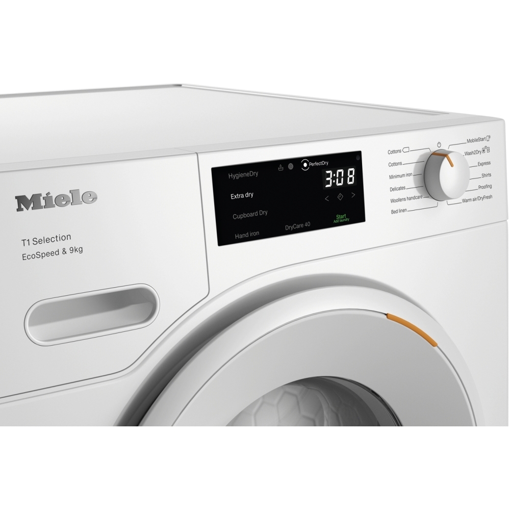 Miele TSD643 WP Lotus White - B Heat Pump Tumble Dryer, 9kg, A+++ Rated