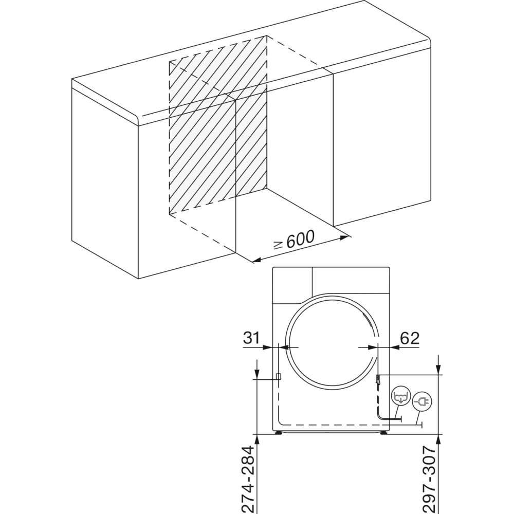 Miele TSD643 WP Lotus White - B Heat Pump Tumble Dryer, 9kg, A+++ Rated