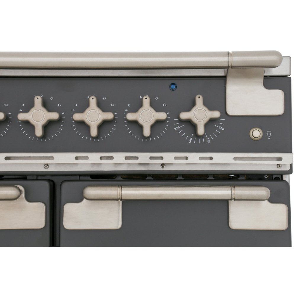 Rangemaster ELS90EIMG 90cm Induction Range Cooker Elise Mineral Green / Brushed Nickel, A Rated