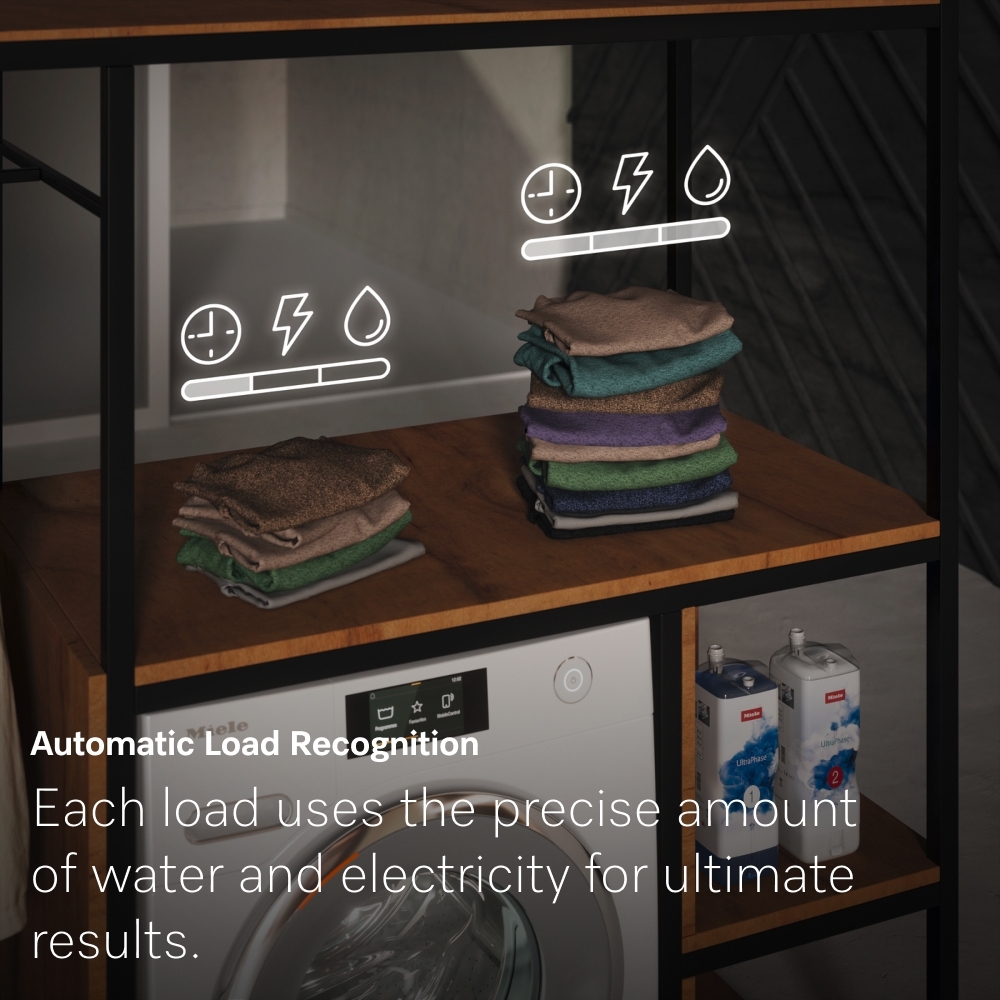 Miele WEB365 WCS Washing Machine, 8kg, 1400 Spin, White, A Rated