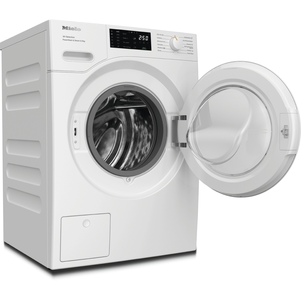Miele WSD383 WCS Lotus White - Washing Machine, 9kg, 1400 Spin, A Rated