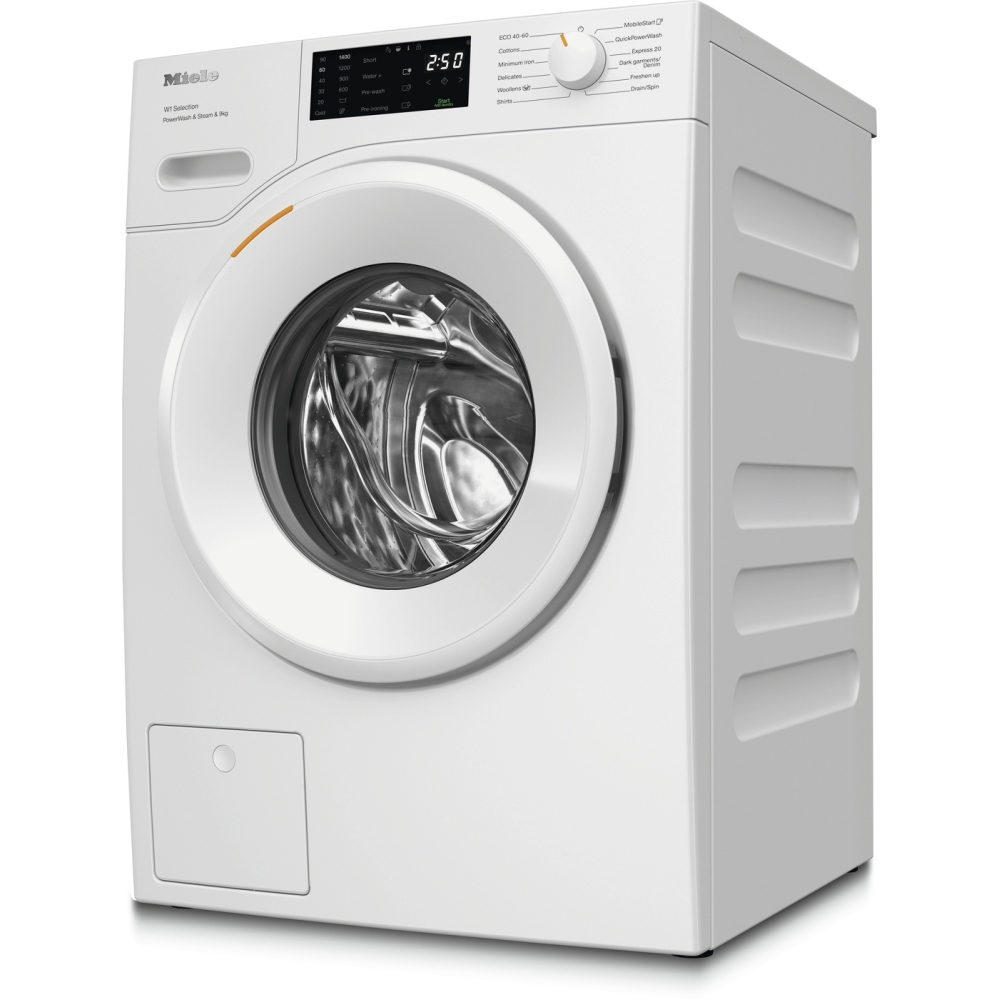 Miele WSD383 WCS Lotus White - Washing Machine, 9kg, 1400 Spin, A Rated