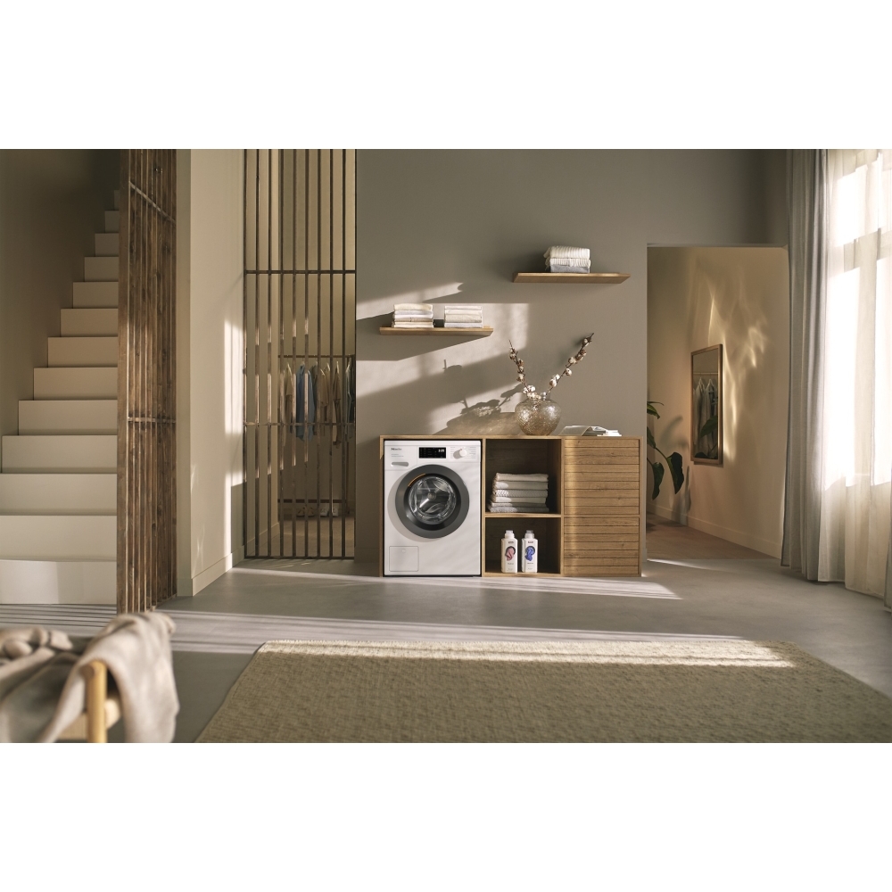 Miele WED385 WCS Washing Machine, 9kg, 1400 Spin, White, A Rated