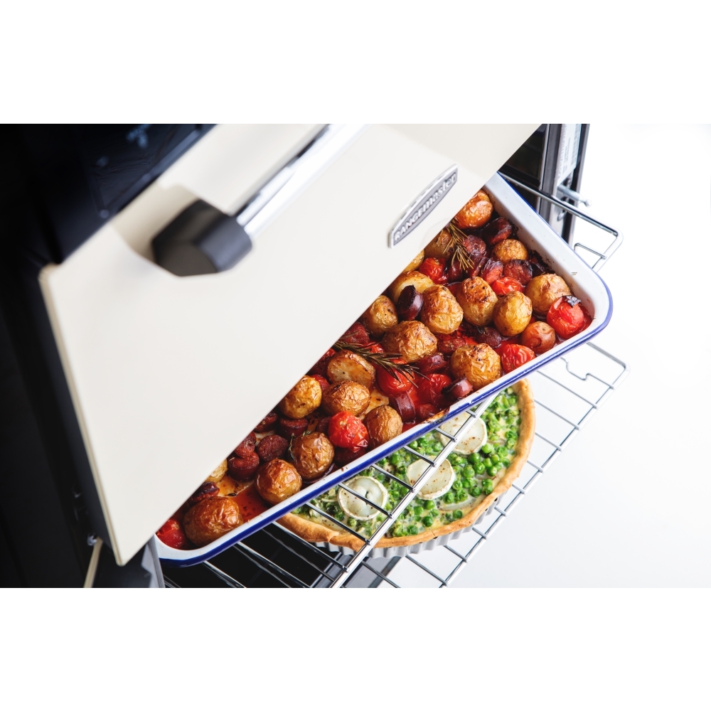 Rangemaster CLA60NGFCR/C Gas Cooker with Double Oven Classic Cream / Chrome, A+ Rated