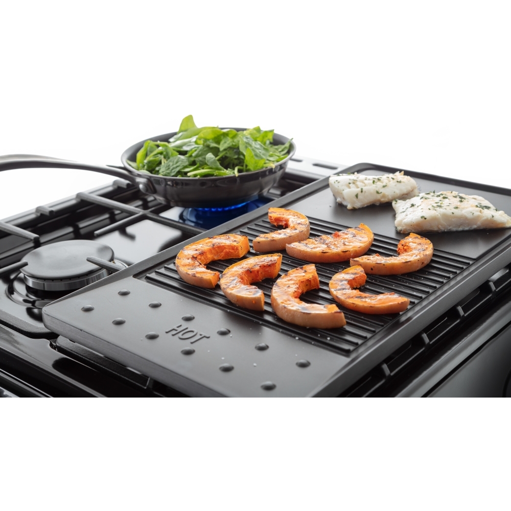 Rangemaster CLA60DFFBL/C Dual Fuel Cooker with Double Oven Classic Black / Chrome, A Rated