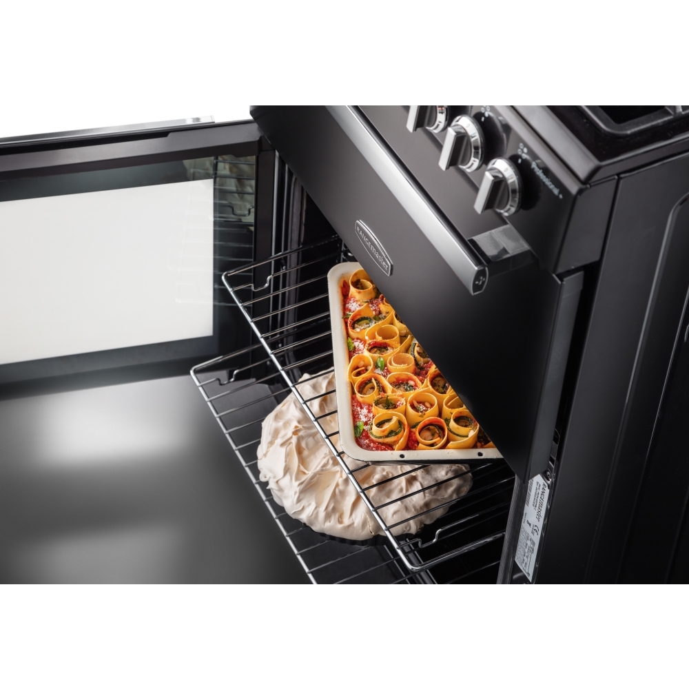 Rangemaster PROPL60EIBL/C Induction Electric Cooker with Double Oven Professional Plus Black / Chrome, A Rated