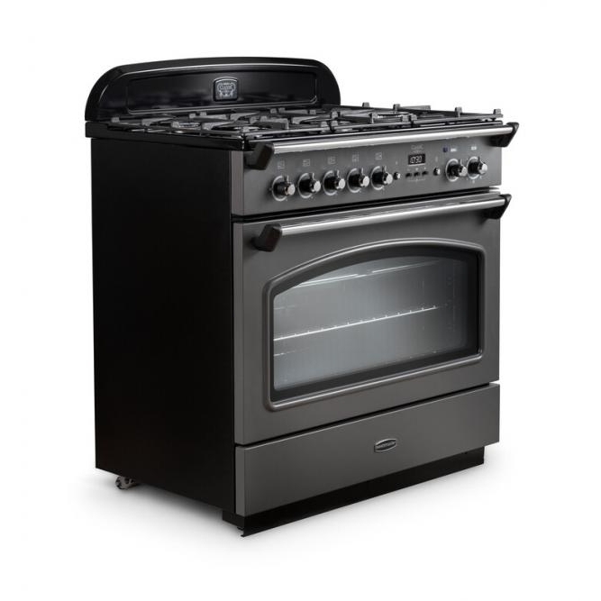Rangemaster CLAS90FXDFFBL/C 90cm Dual Fuel Range Cooker Classic FX Black / Chrome, A Rated