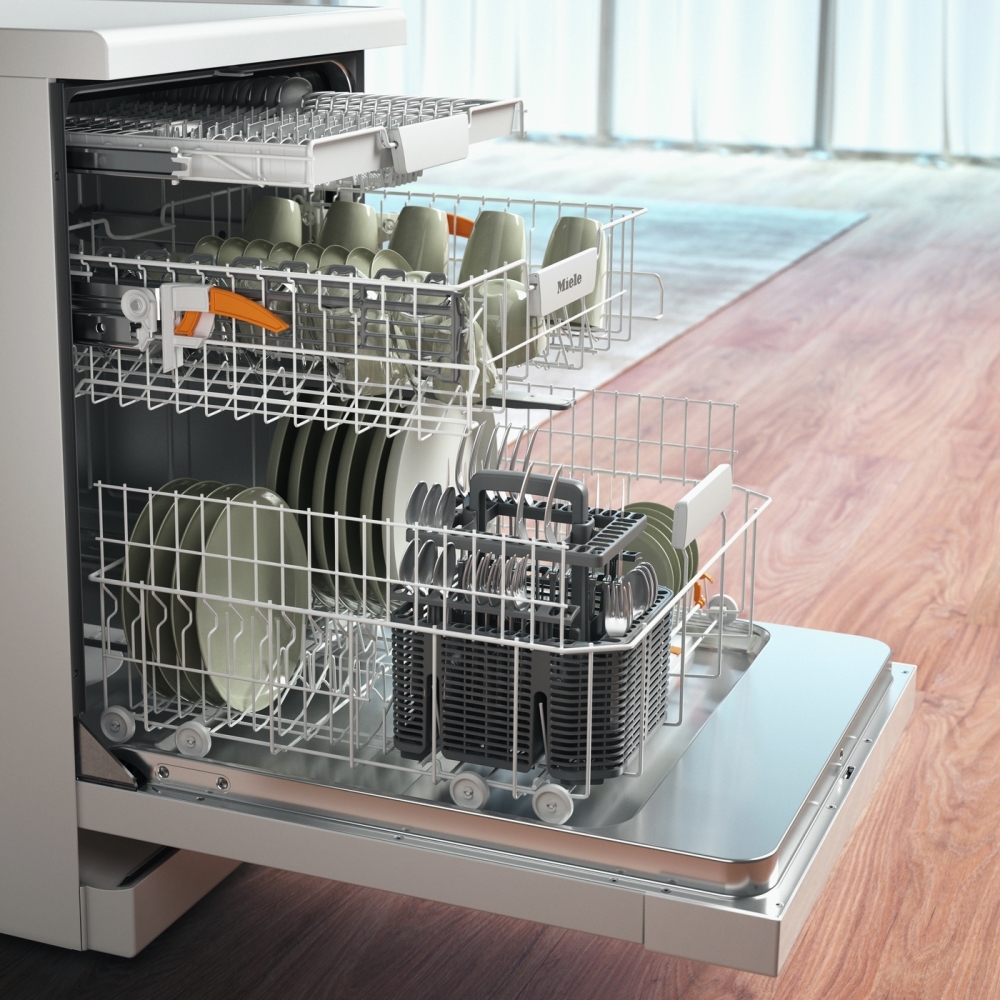 Miele G5632 SC Dishwasher, 14 Place Settings, White, A Rated