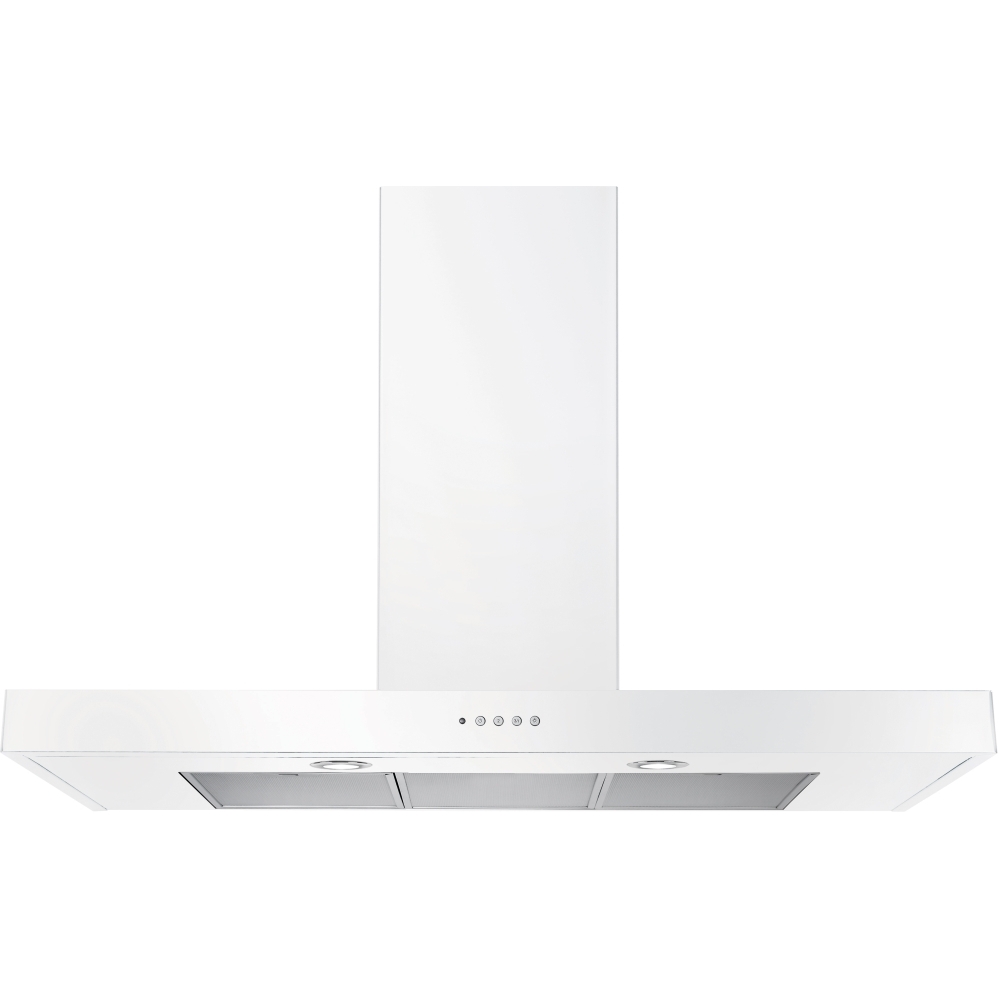 Rangemaster UHDF110WH 110cm Chimney Cooker Hood Flat White, B Rated
