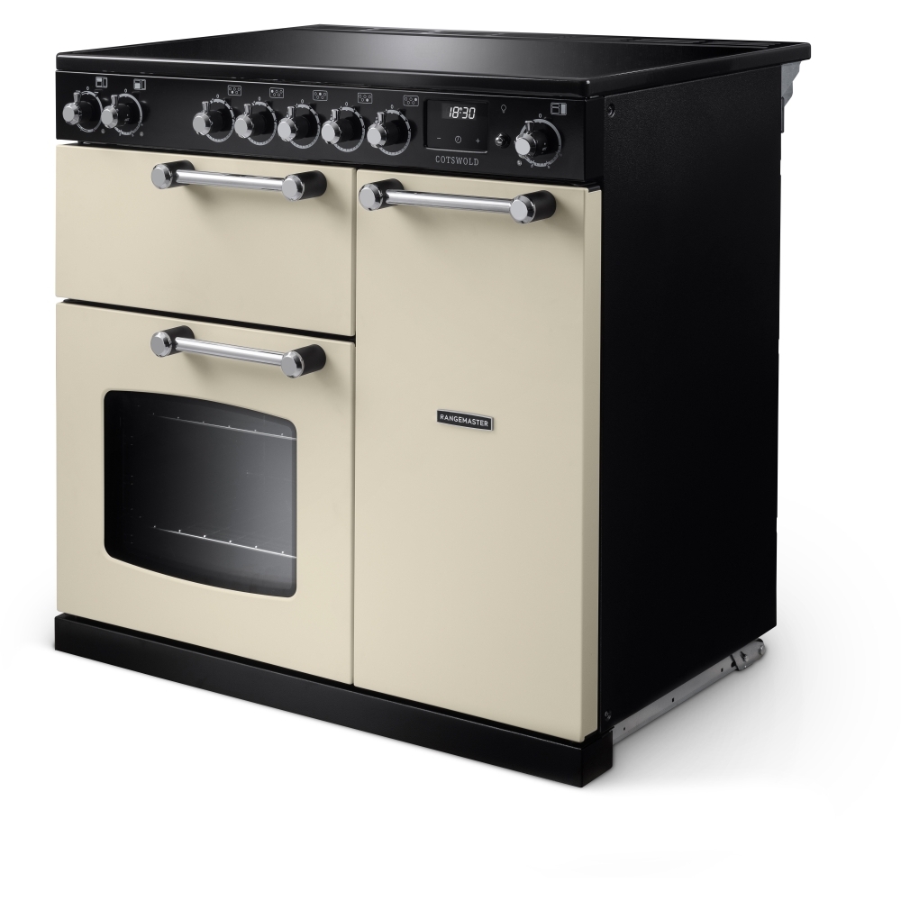 Rangemaster COT90EIPPCR/CM1 90cm Induction Range Cooker, A Rated