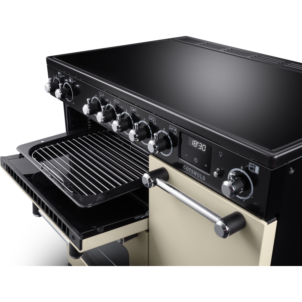 Rangemaster COT90EIPPCR/CM1 90cm Induction Range Cooker, A Rated