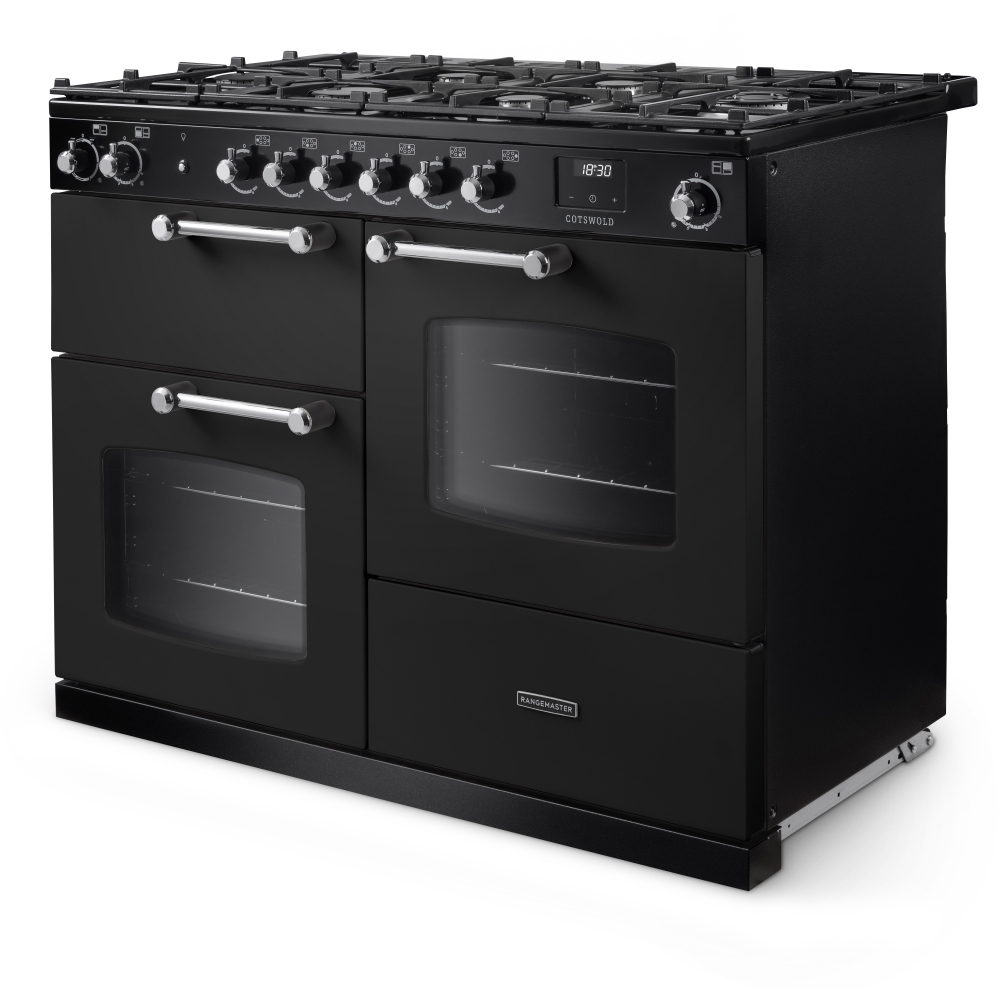 Rangemaster COTO110DFPGBL/CM1 110cm Dual Fuel Range Cooker, A Rated