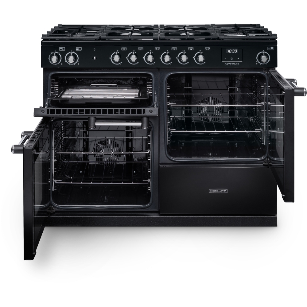 Rangemaster COTO110DFPGBL/CM1 110cm Dual Fuel Range Cooker, A Rated