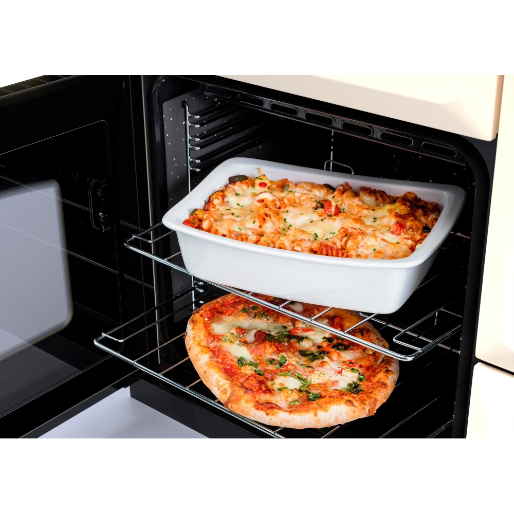 Rangemaster CLO110DFPPCR/CM1 110cm Dual Fuel Range Cooker Classic Pale Cream / Chrome, A Rated