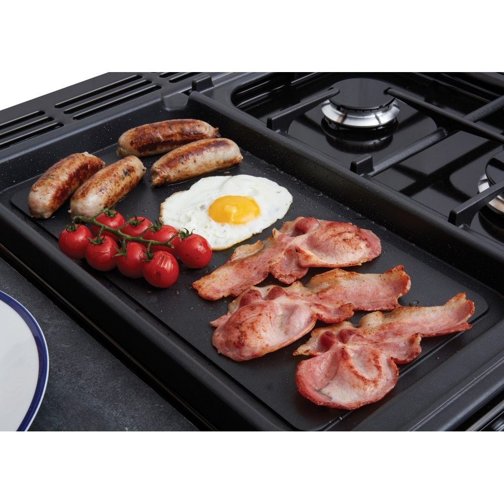 Rangemaster CLDLO110DFPSLT/CM1 110cm Dual Fuel Range Cooker Classic Deluxe Slate / Chrome, A Rated