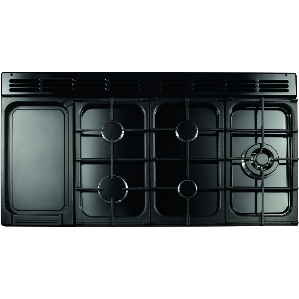 Rangemaster CLDLO110DFPSLT/CM1 110cm Dual Fuel Range Cooker Classic Deluxe Slate / Chrome, A Rated