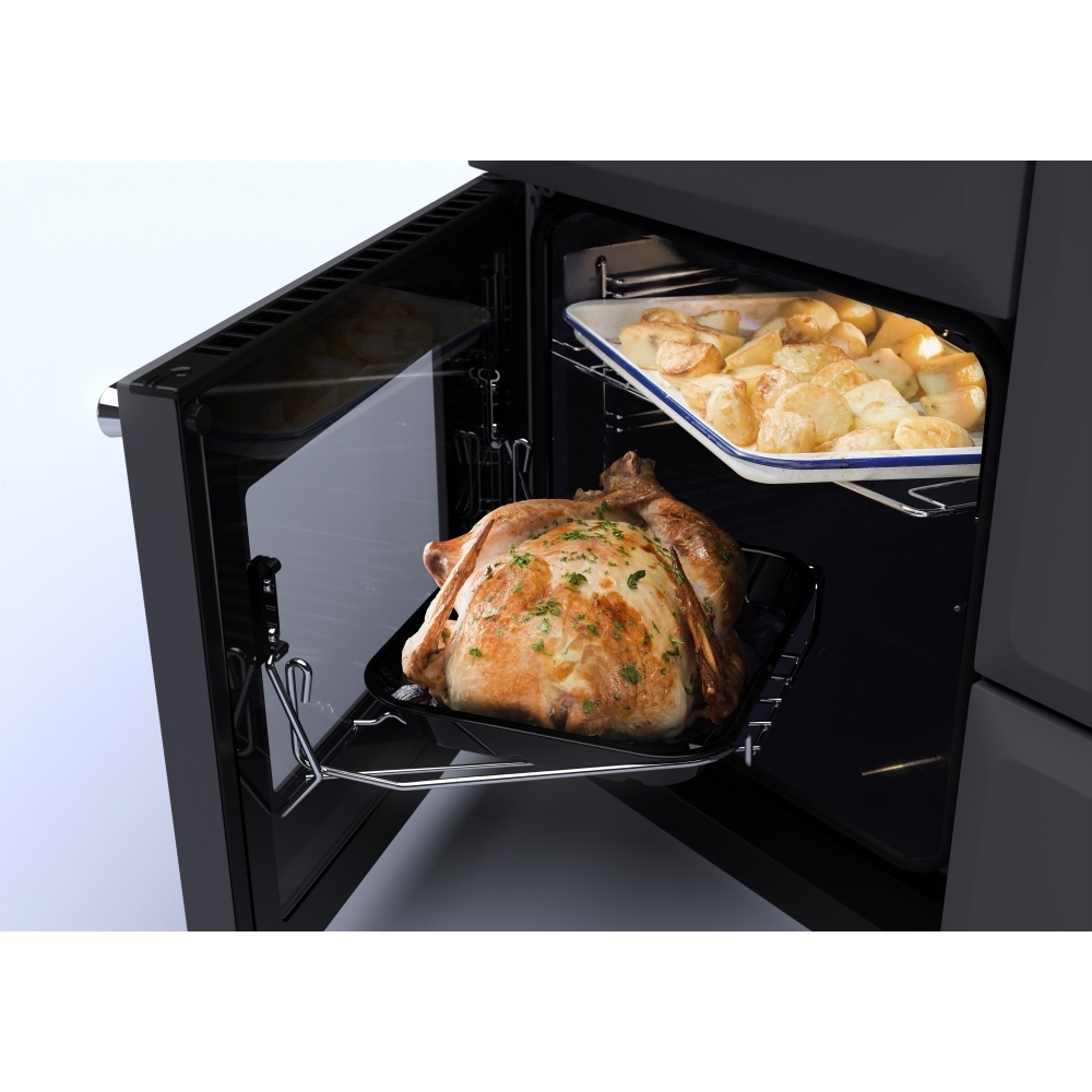 Rangemaster ESDLO110EIPSLT/CM1 110cm Induction Range Cooker Estel Deluxe Slate / Chrome, A Rated