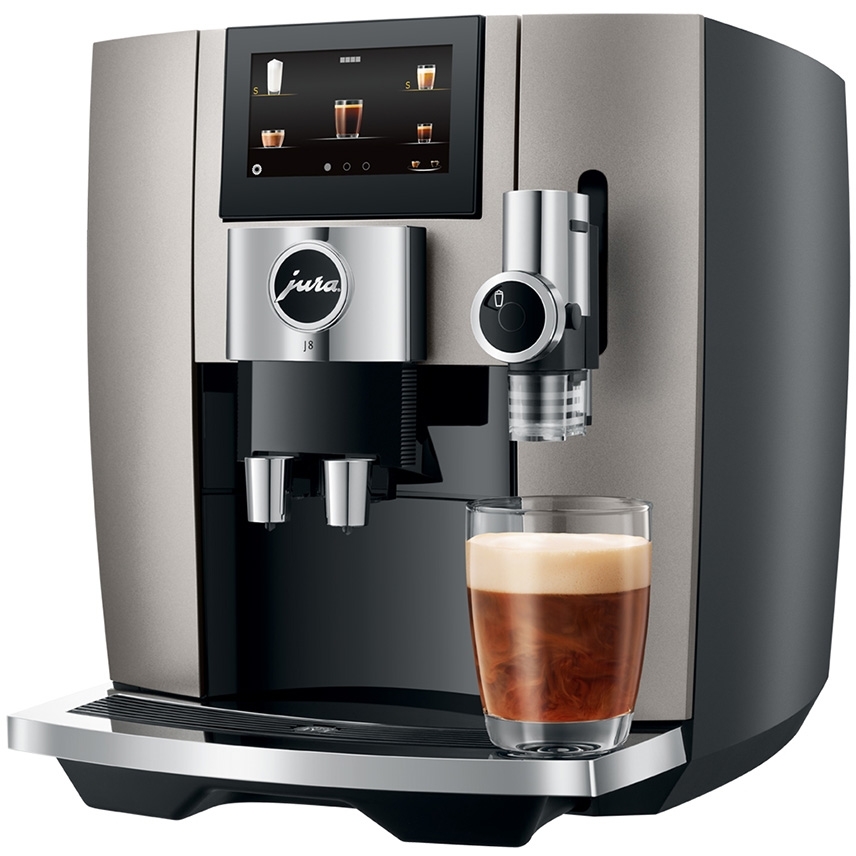 Jura J8 Midnight Silver Coffee Machine