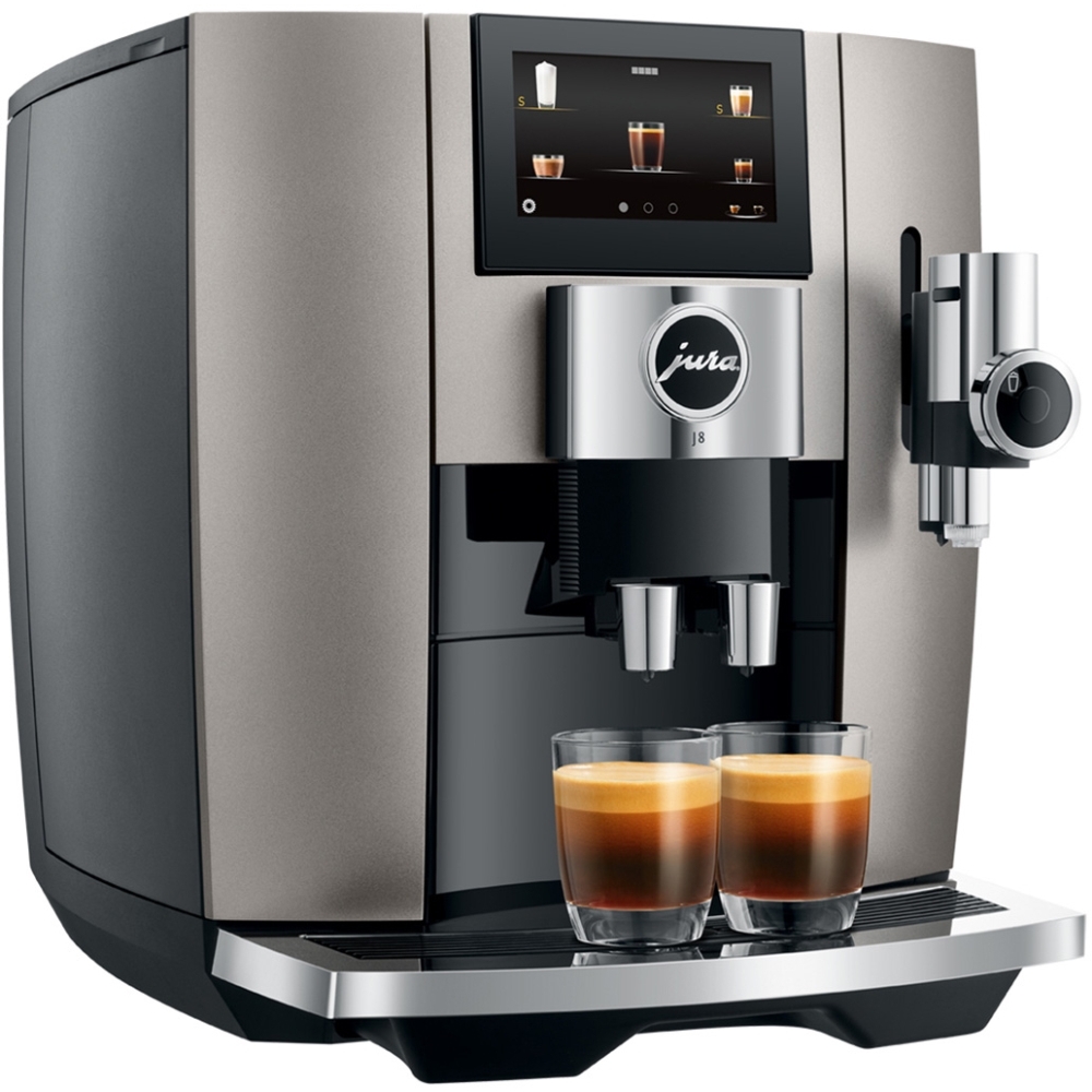 Jura J8 Midnight Silver Coffee Machine