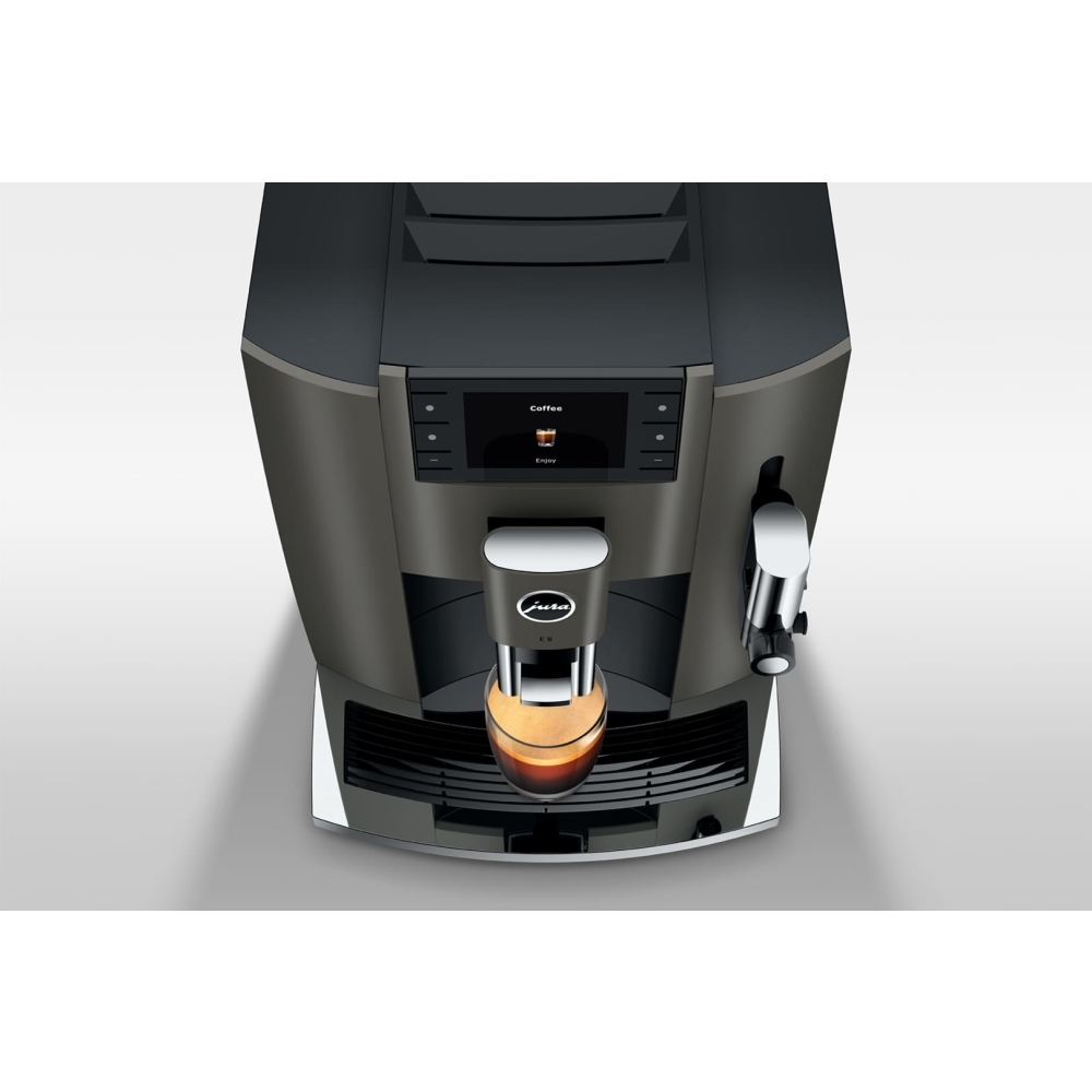 Jura E8 dark inox Coffee Machine, Grey