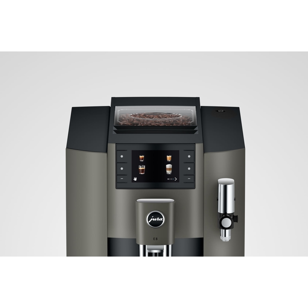 Jura E8 dark inox Coffee Machine, Grey