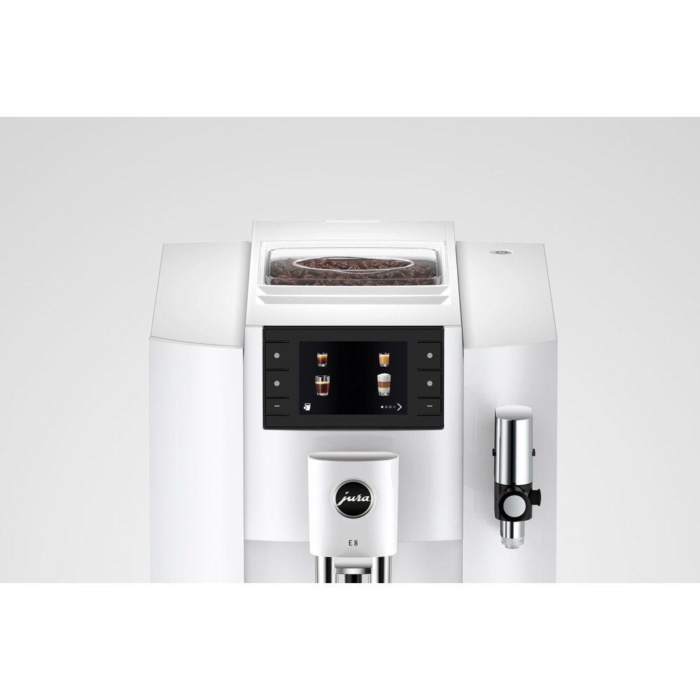 Jura E8 Piano White Coffee Machine