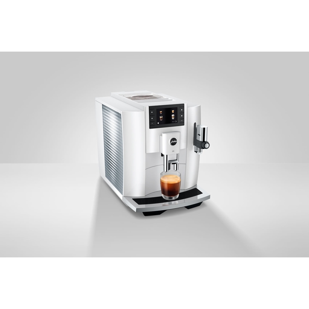 Jura E8 Piano White Coffee Machine